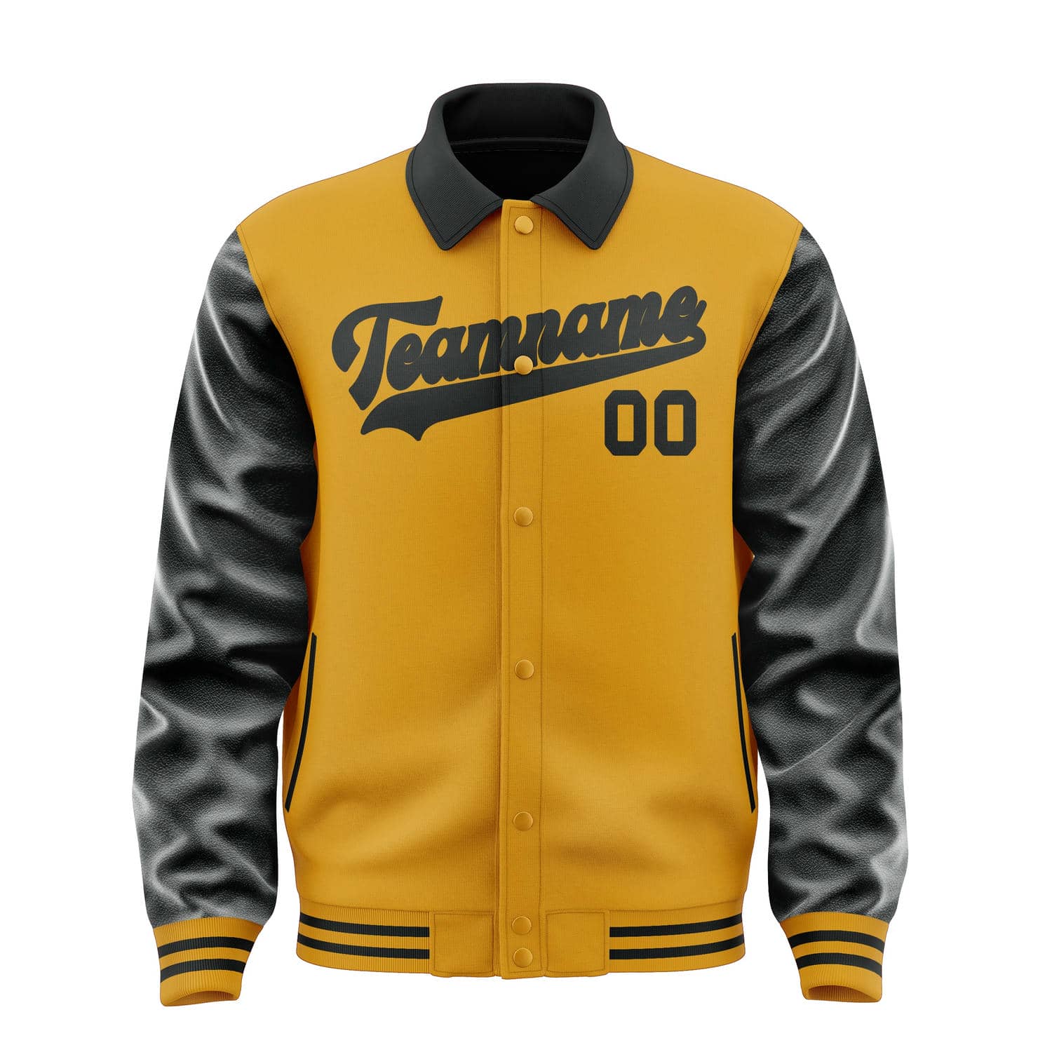 Maßgeschneidertes Gelb Schwarz Jacke