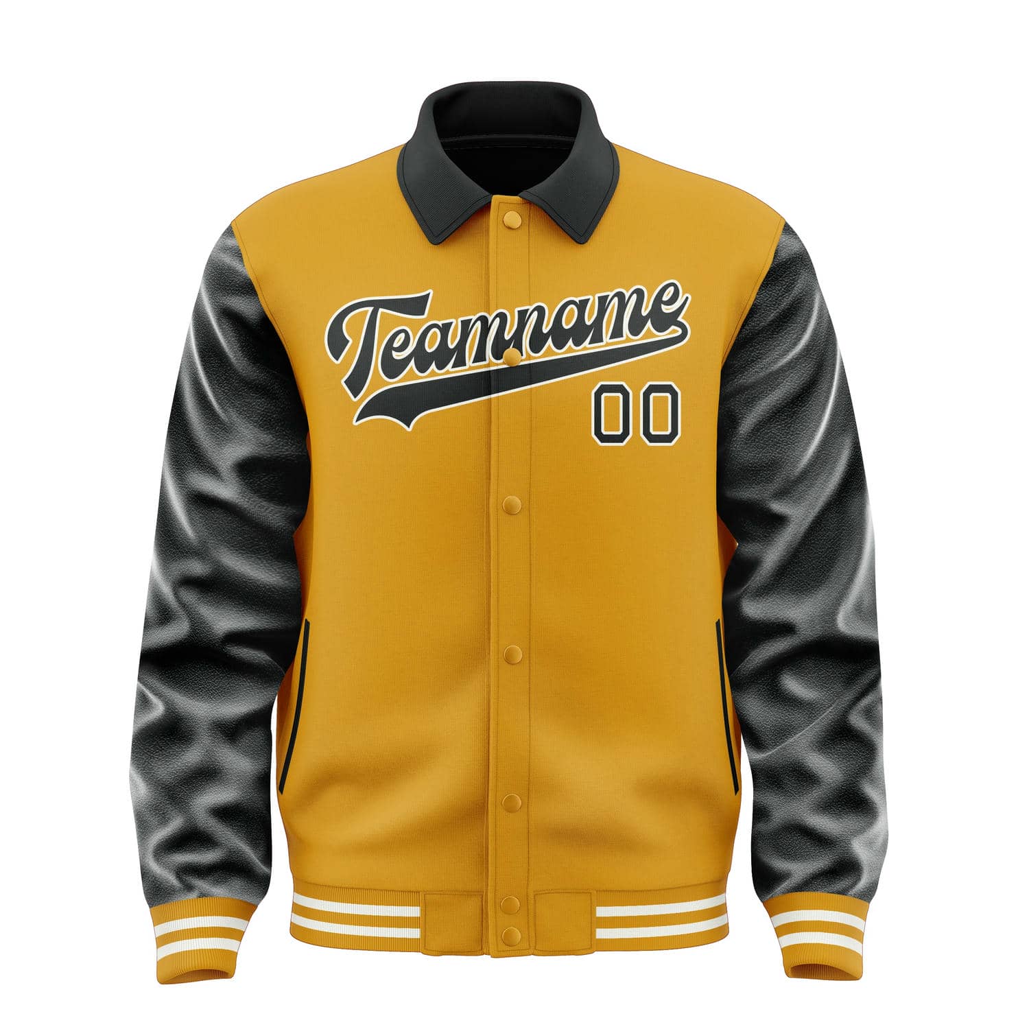 Maßgeschneidertes Gelb Schwarz Jacke