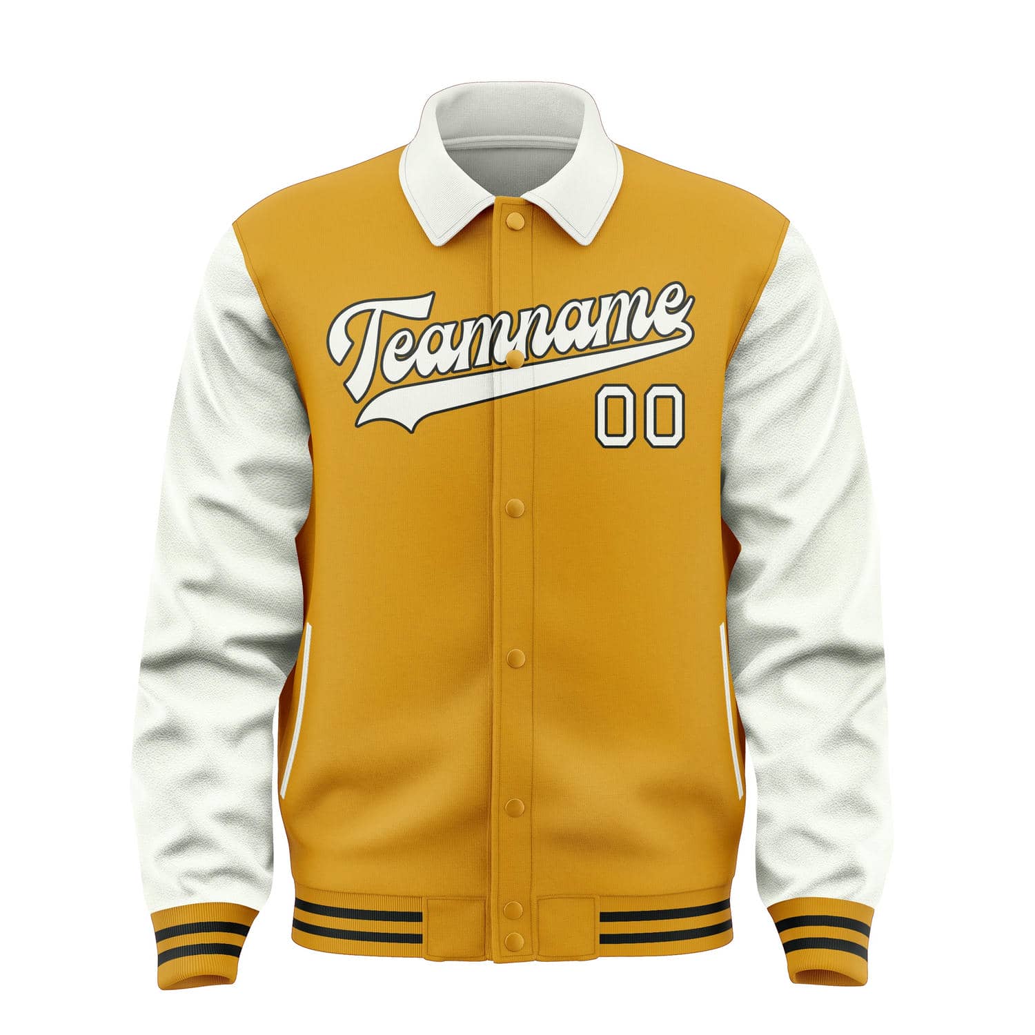 Maßgeschneidertes Gelb Weiß Jacke