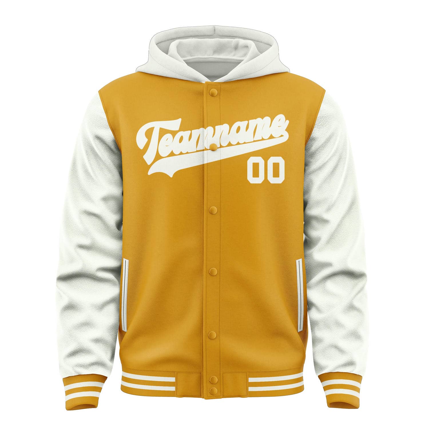 Maßgeschneidertes Gelb Weiß Jacke