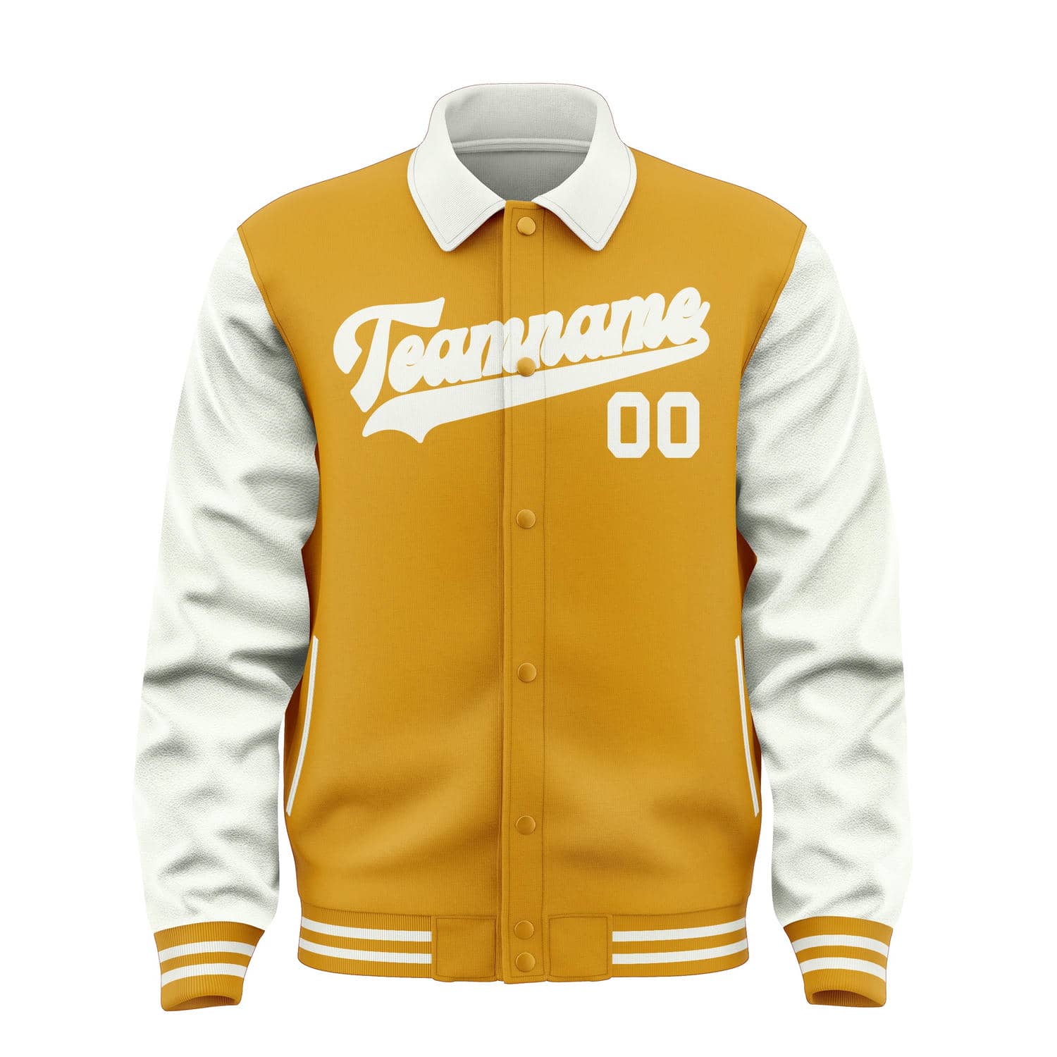 Maßgeschneidertes Gelb Weiß Jacke