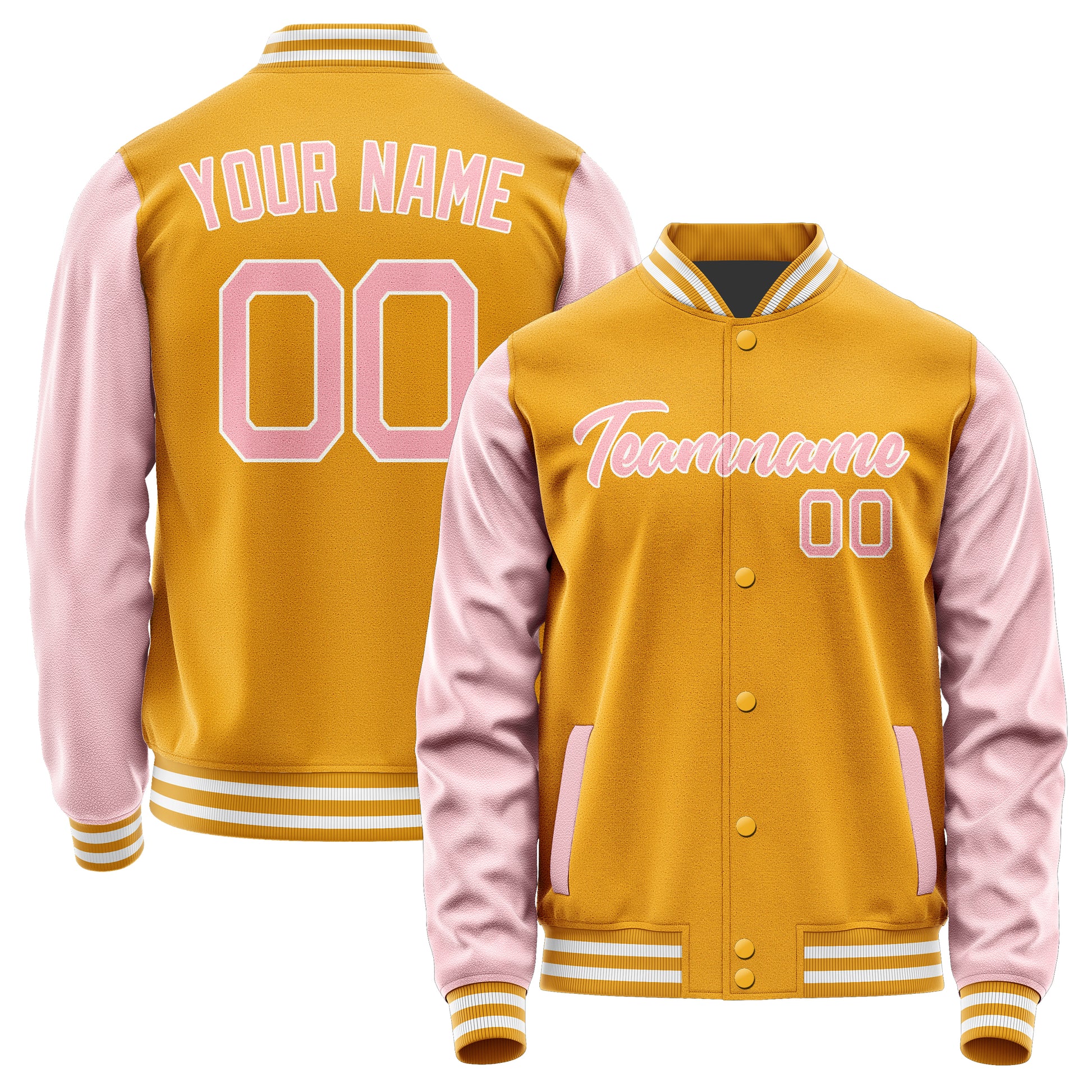 Maßgeschneidertes Gelb Rosa Jacke Ja1919211918B21821
