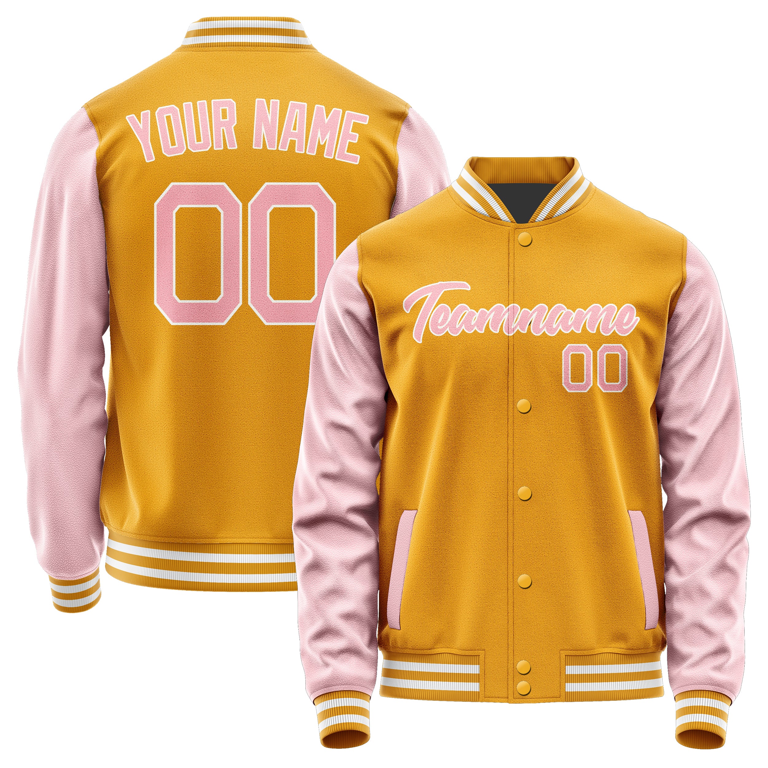 Maßgeschneidertes Gelb Rosa Jacke Ja1919211918B21821