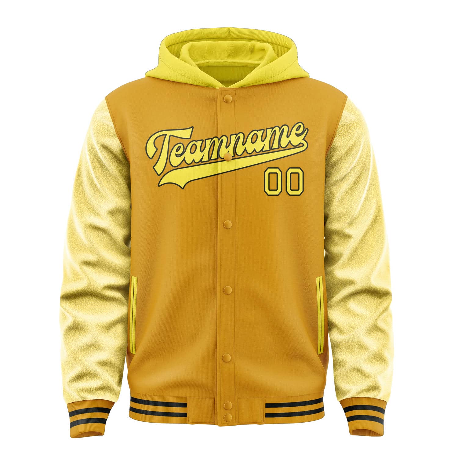 Maßgeschneidertes Gelb Blassgelb Jacke