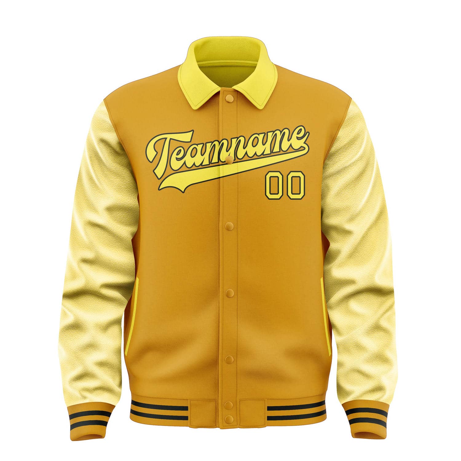 Maßgeschneidertes Gelb Blassgelb Jacke