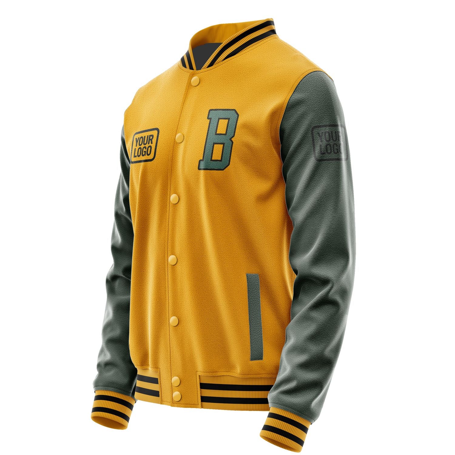 Maßgeschneidertes Gelb Blaugrün Jacke JA191927191717272717