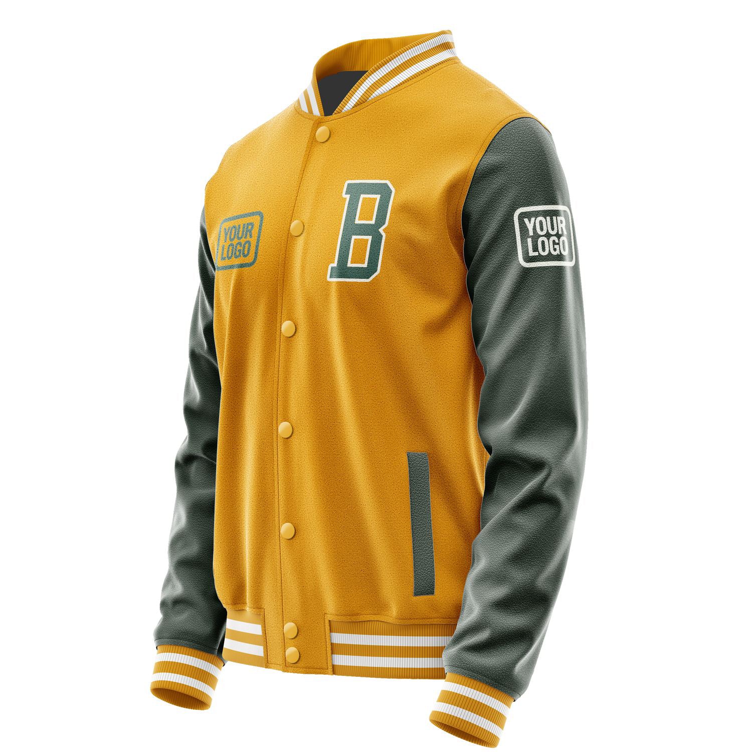 Maßgeschneidertes Gelb Blaugrün Jacke JA191927191818272718