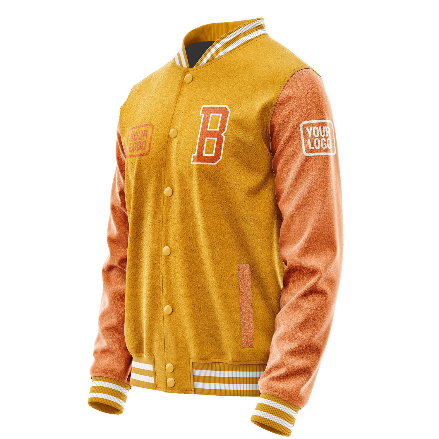 Maßgeschneidertes Gelb Orange Jacke JA191928191818282818