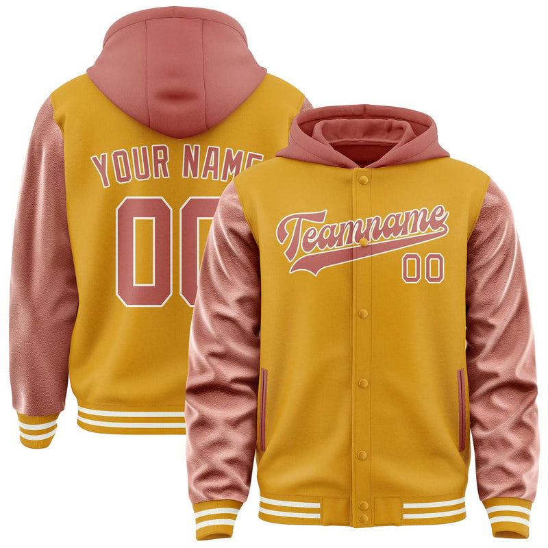 Maßgeschneidertes Gelb Kupferrose Jacke JA191929191818292918