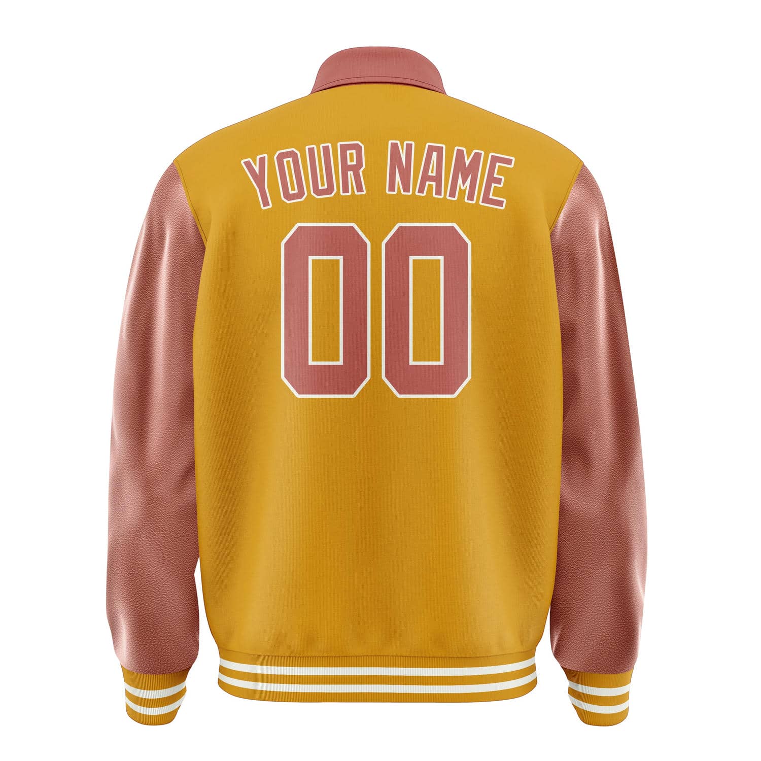 Maßgeschneidertes Gelb Kupferrose Jacke