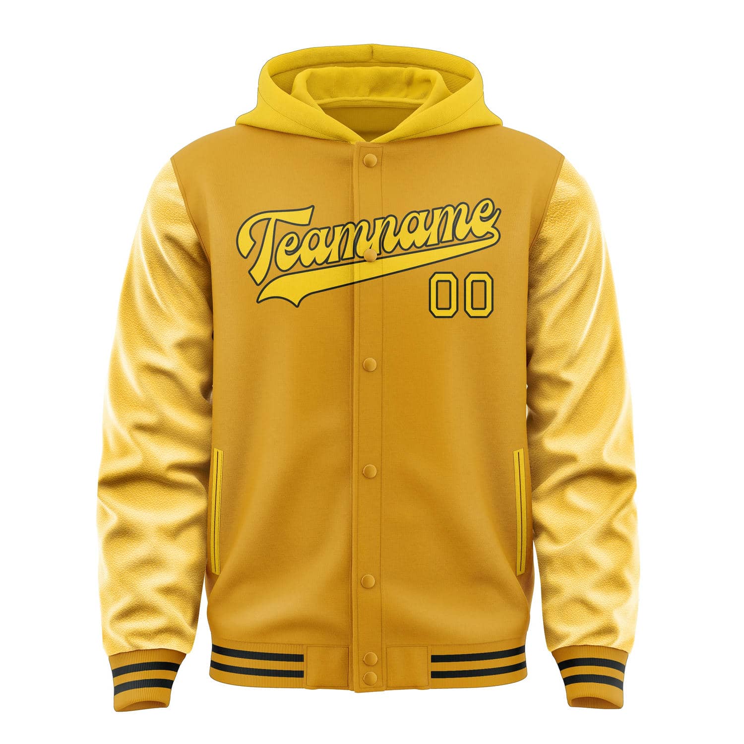 Maßgeschneidertes Gelb Gold Jacke