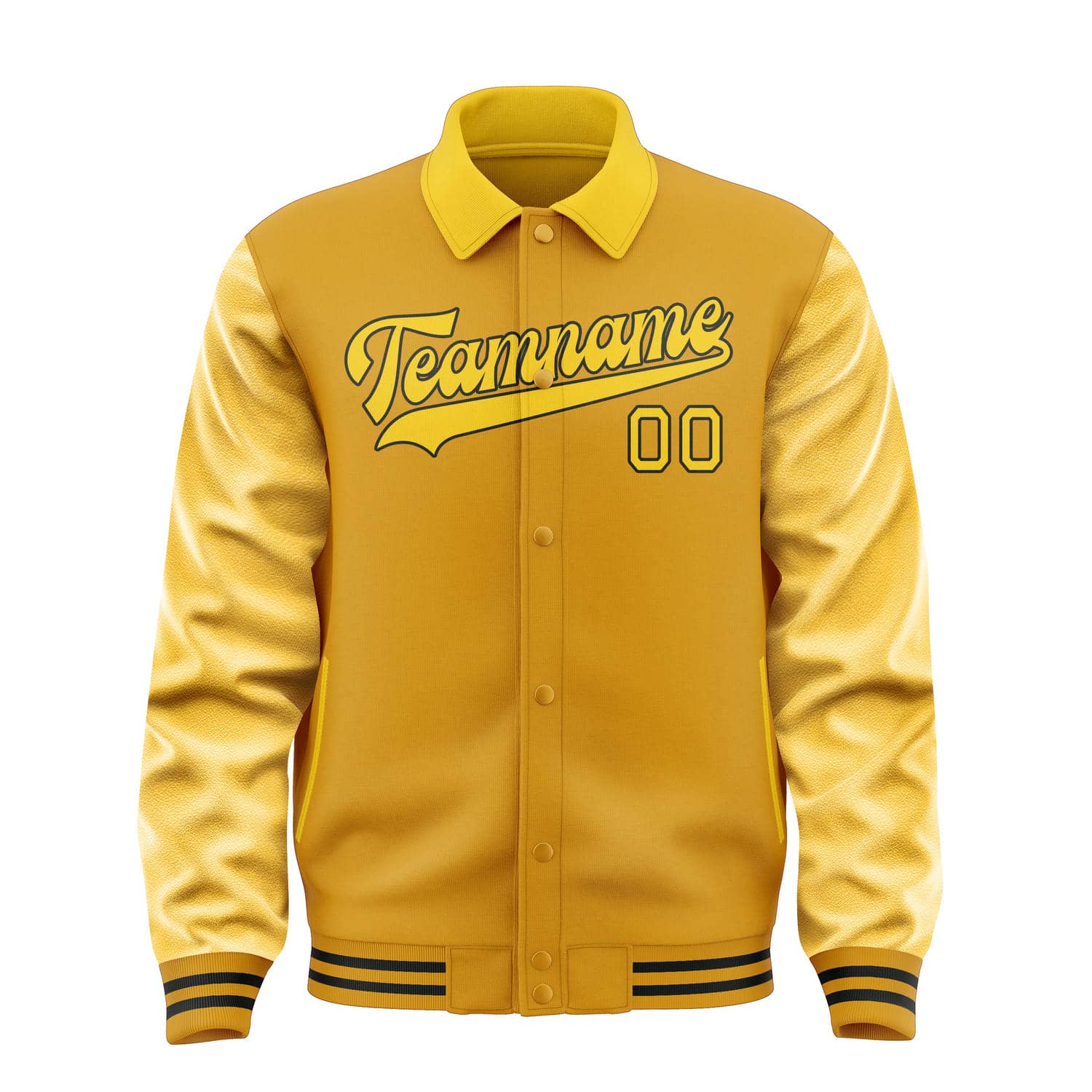 Maßgeschneidertes Gelb Gold Jacke