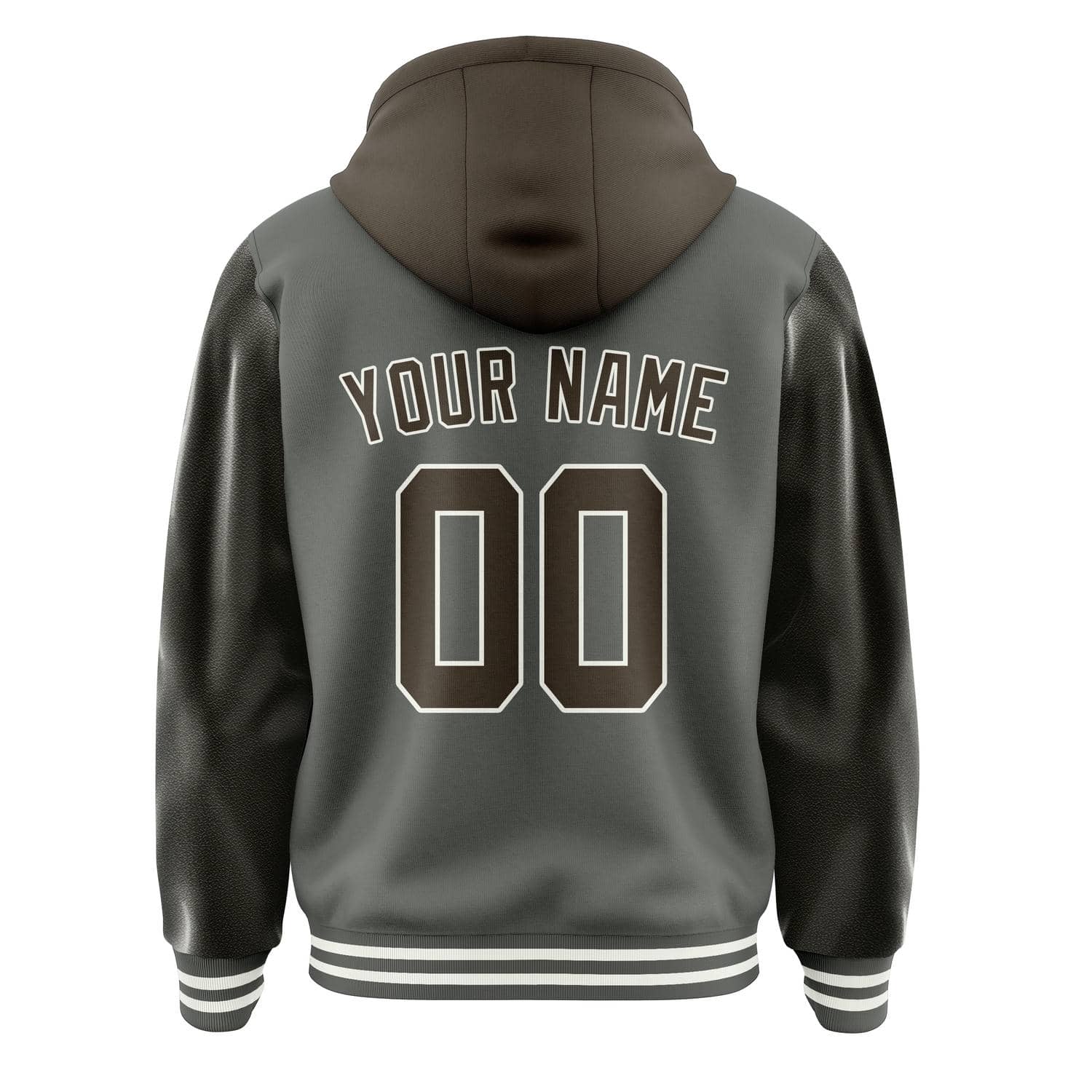 Maßgeschneidertes Dunkelgrau Braun Jacke