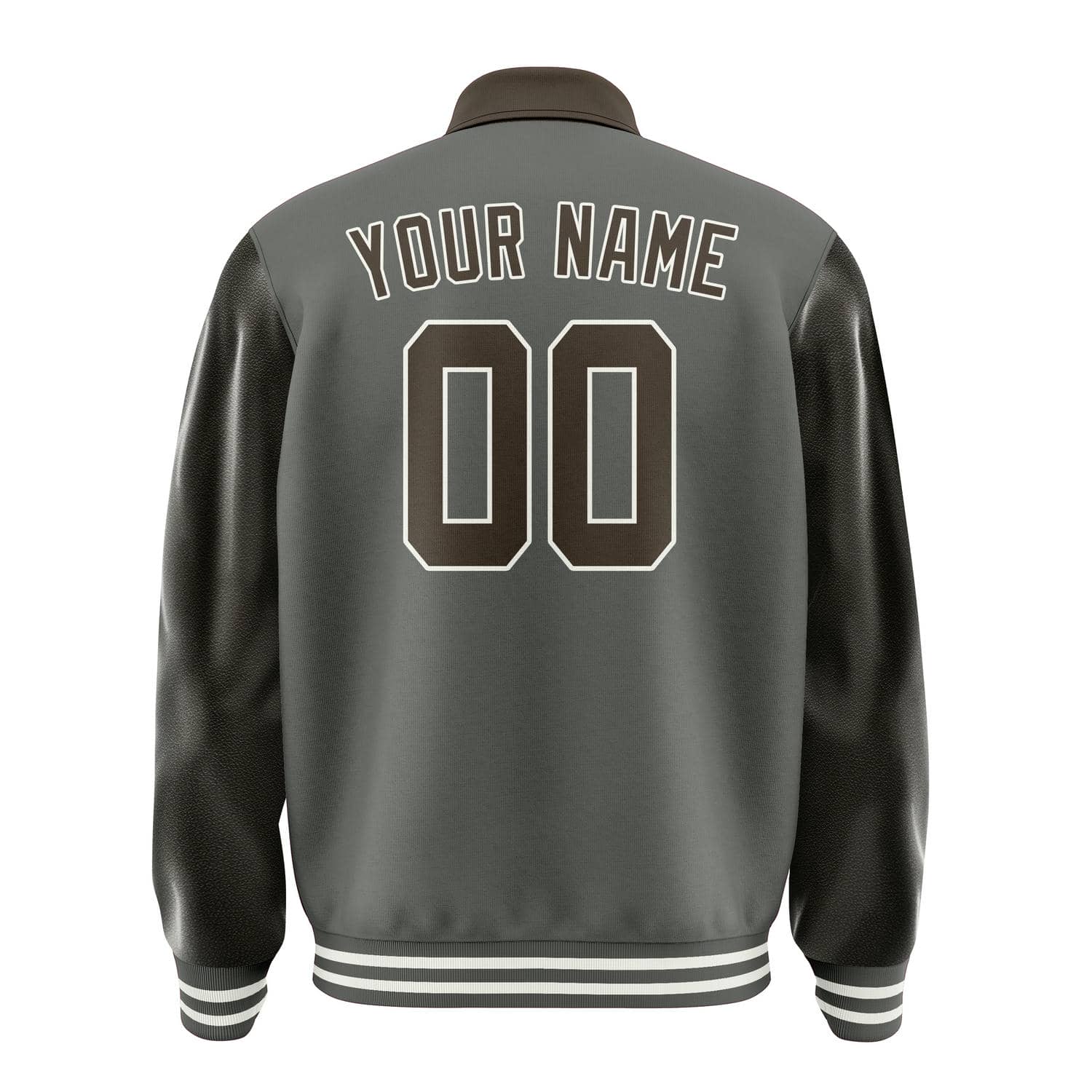 Maßgeschneidertes Dunkelgrau Braun Jacke
