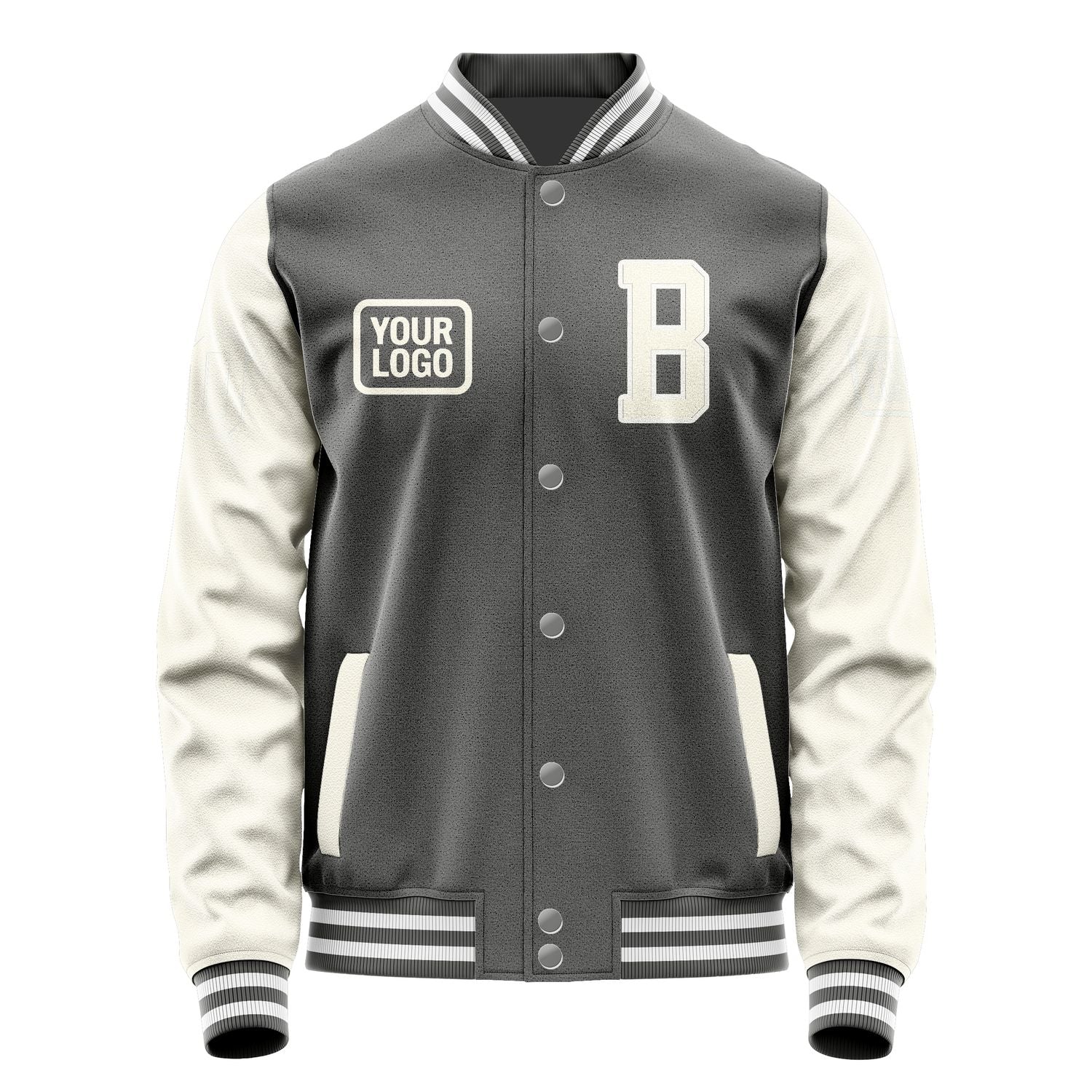 Maßgeschneidertes Dunkelgrau Beige Jacke JA202003201818030318