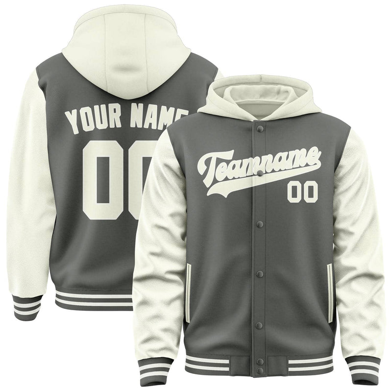 Maßgeschneidertes Dunkelgrau Beige Jacke JA202003201818030318