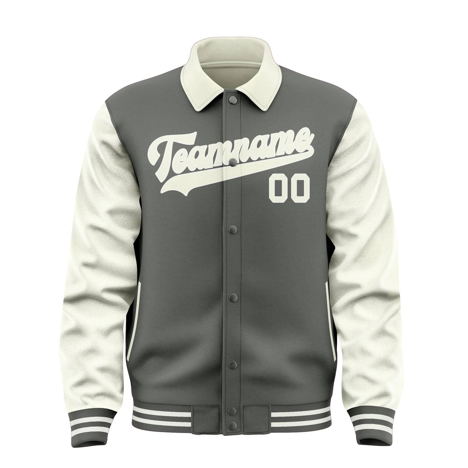 Maßgeschneidertes Dunkelgrau Beige Jacke