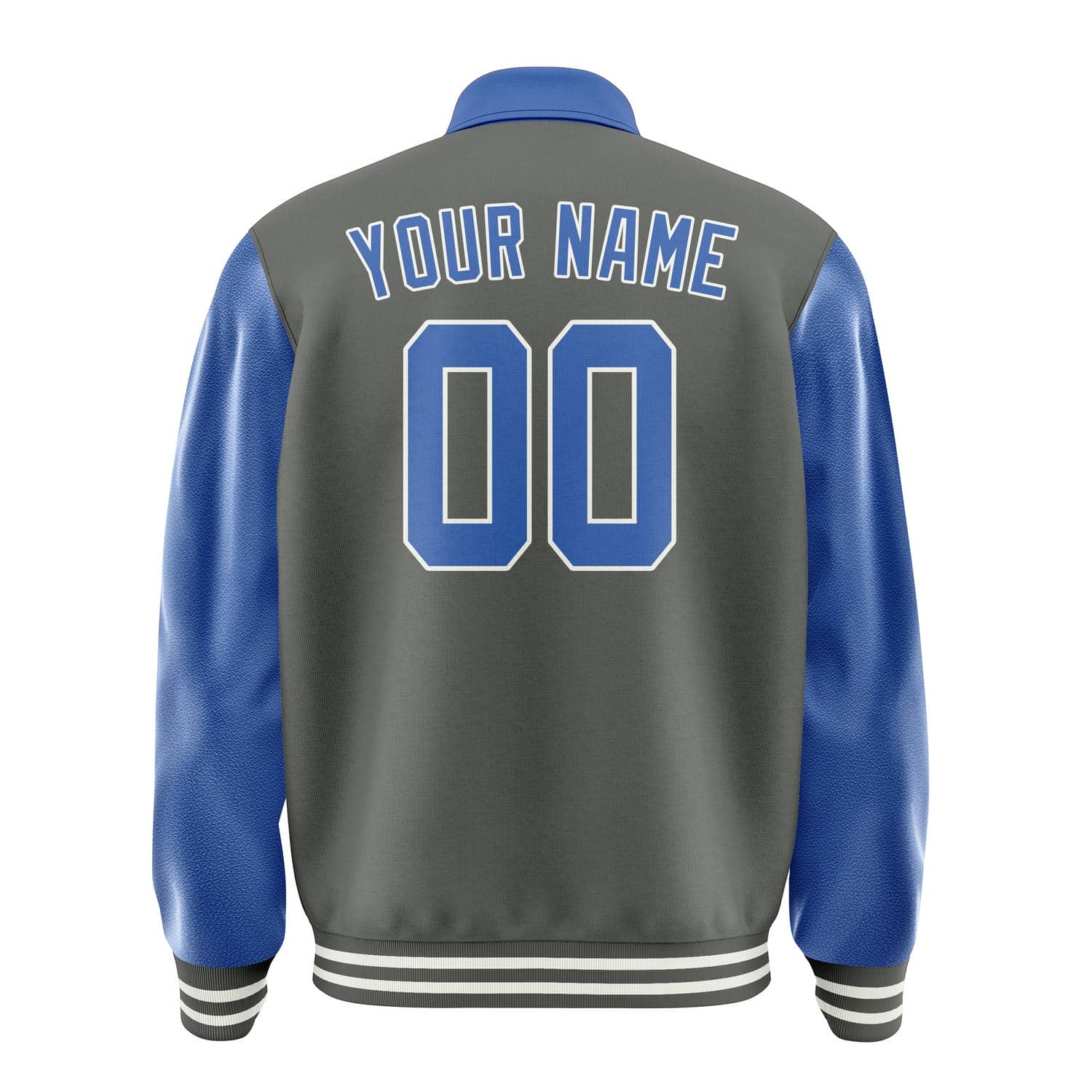 Maßgeschneidertes Dunkelgrau Himmelblau Jacke