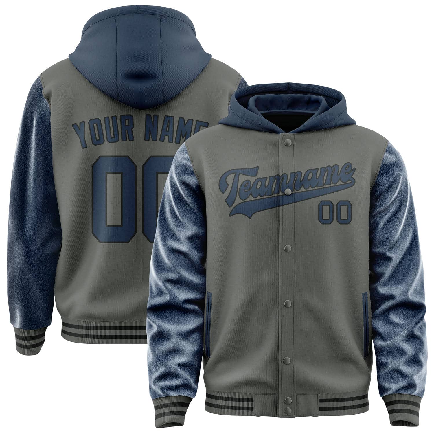 Maßgeschneidertes Dunkelgrau Marineblau Jacke JA202010201717101017