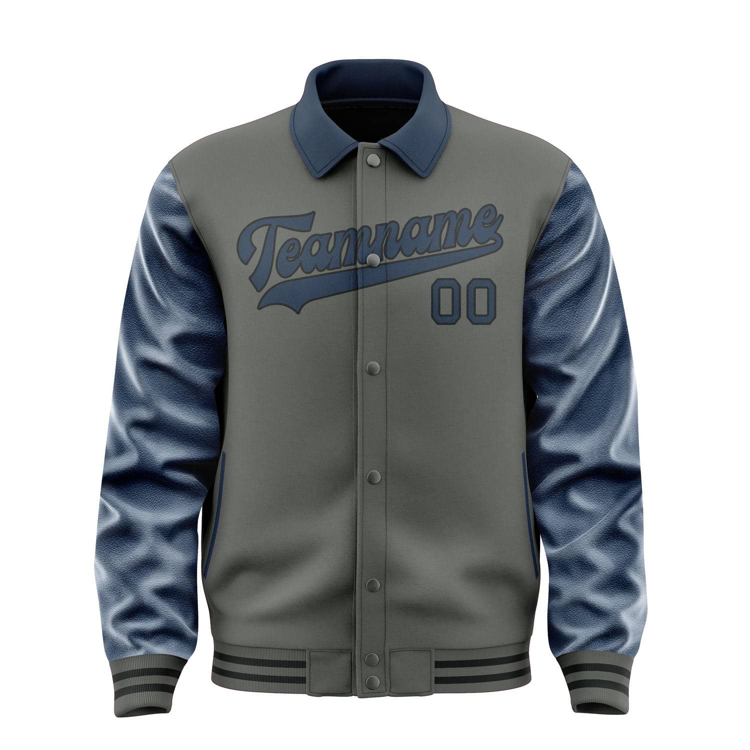 Maßgeschneidertes Dunkelgrau Marineblau Jacke