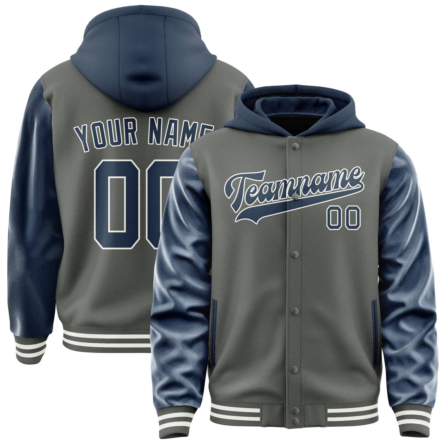 Maßgeschneidertes Dunkelgrau Marineblau Jacke JA202010201818101018