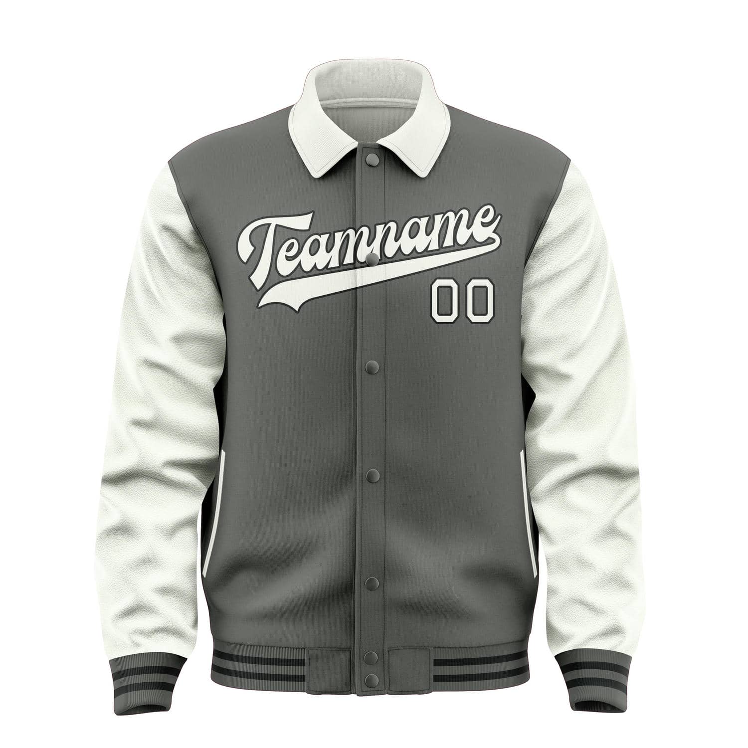 Maßgeschneidertes Dunkelgrau Weiß Jacke