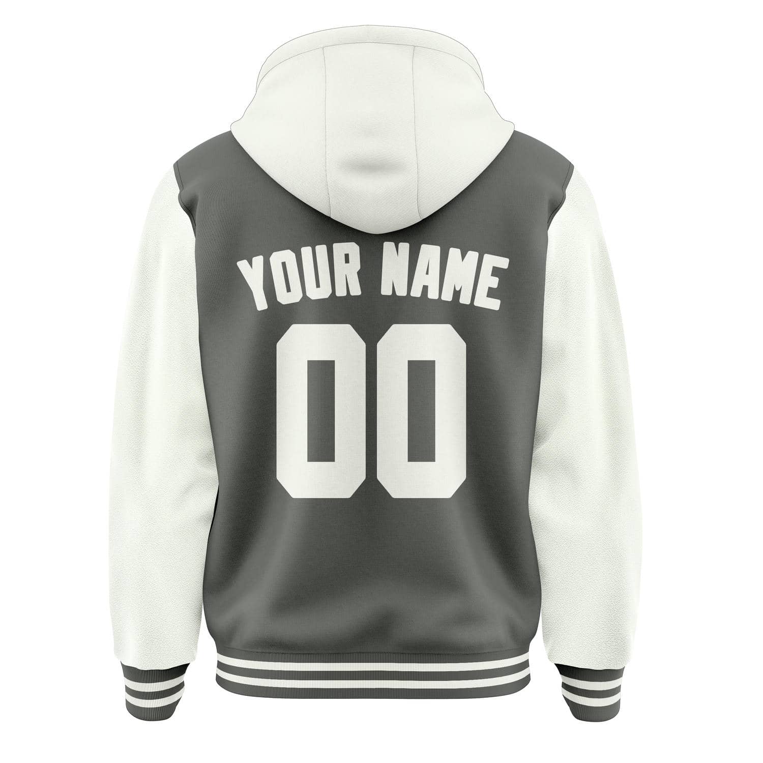 Maßgeschneidertes Dunkelgrau Weiß Jacke