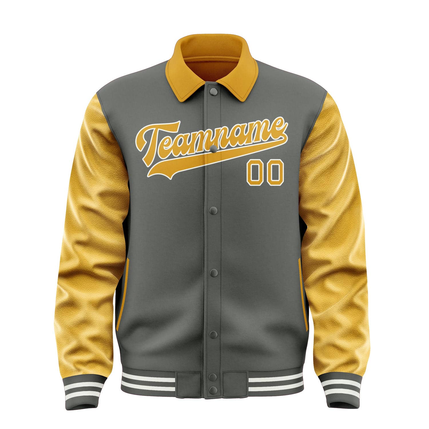 Maßgeschneidertes Dunkelgrau Gelb Jacke