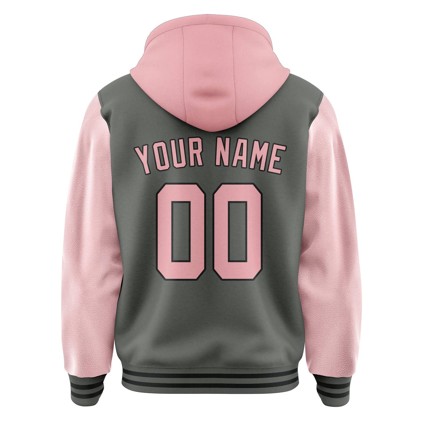 Maßgeschneidertes Dunkelgrau Rosa Jacke