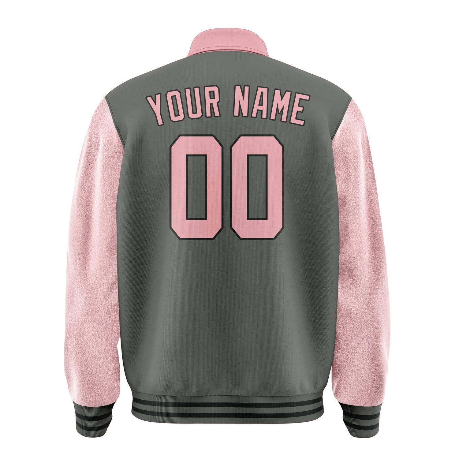 Maßgeschneidertes Dunkelgrau Rosa Jacke
