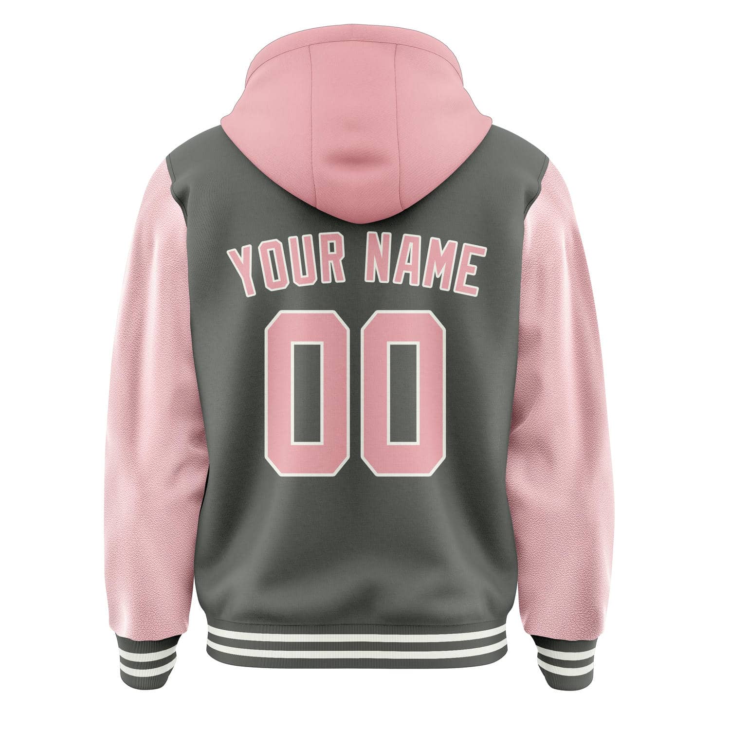 Maßgeschneidertes Dunkelgrau Rosa Jacke