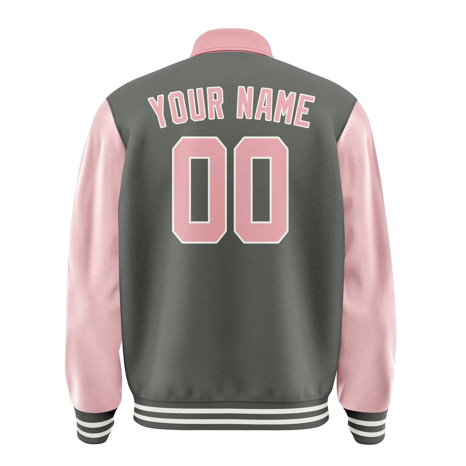 Maßgeschneidertes Dunkelgrau Rosa Jacke