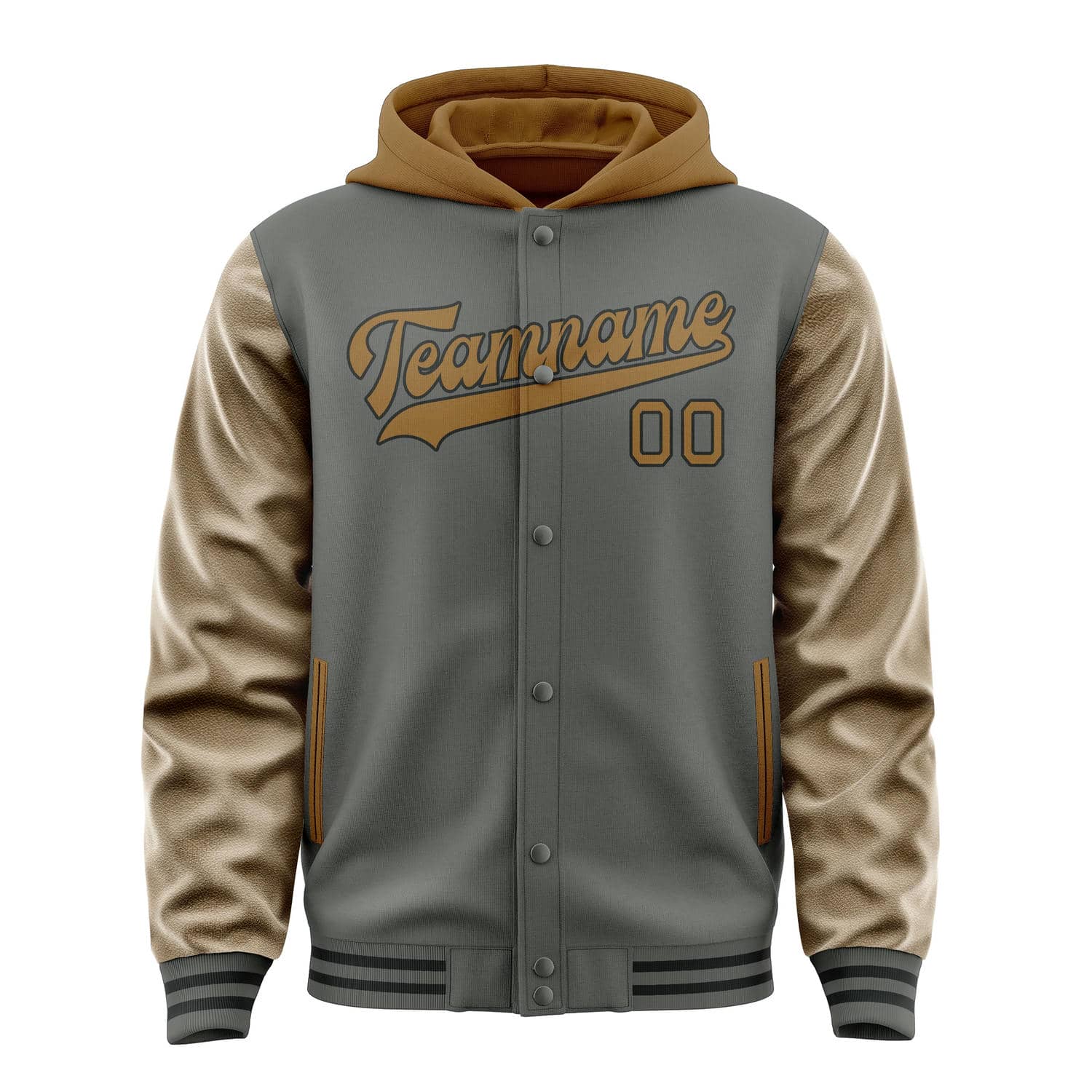 Maßgeschneidertes Dunkelgrau Khaki Jacke