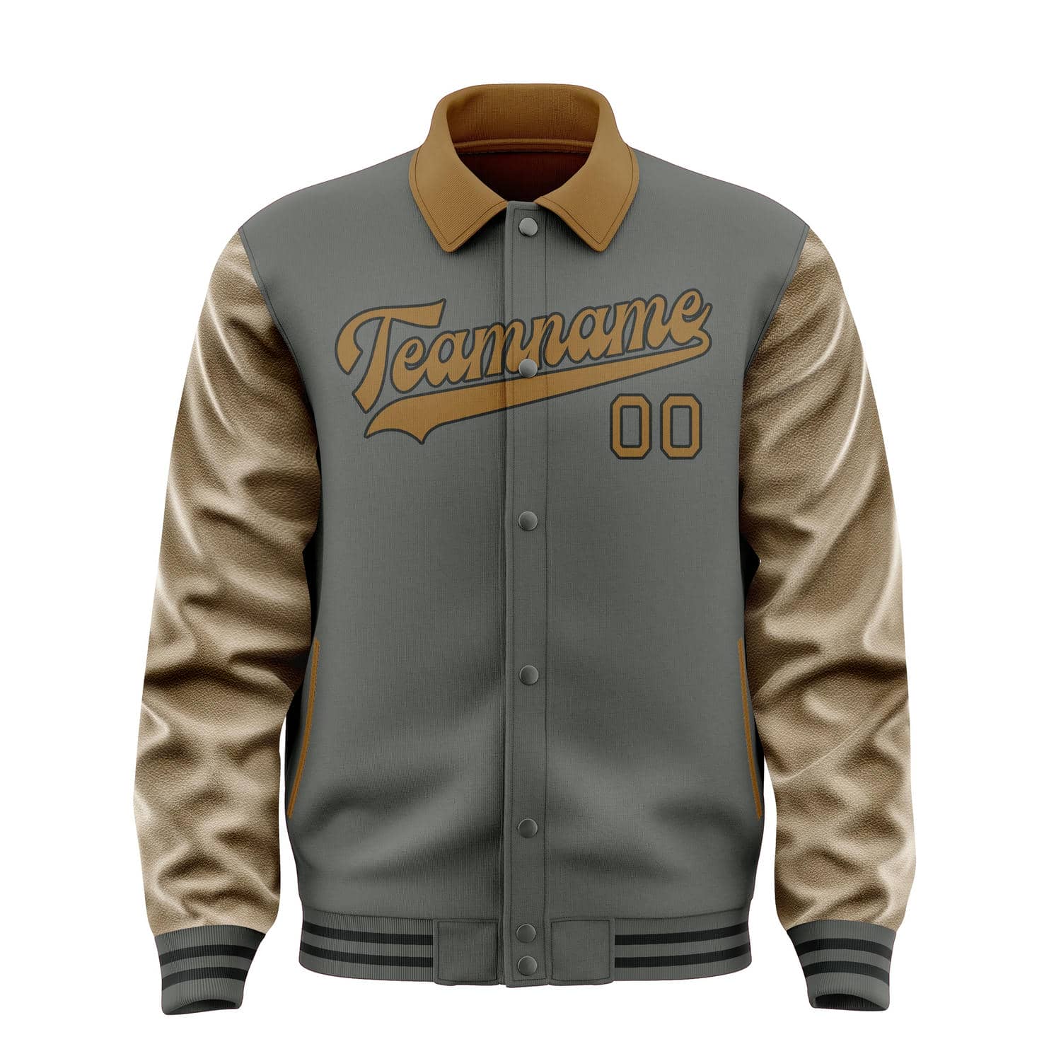 Maßgeschneidertes Dunkelgrau Khaki Jacke