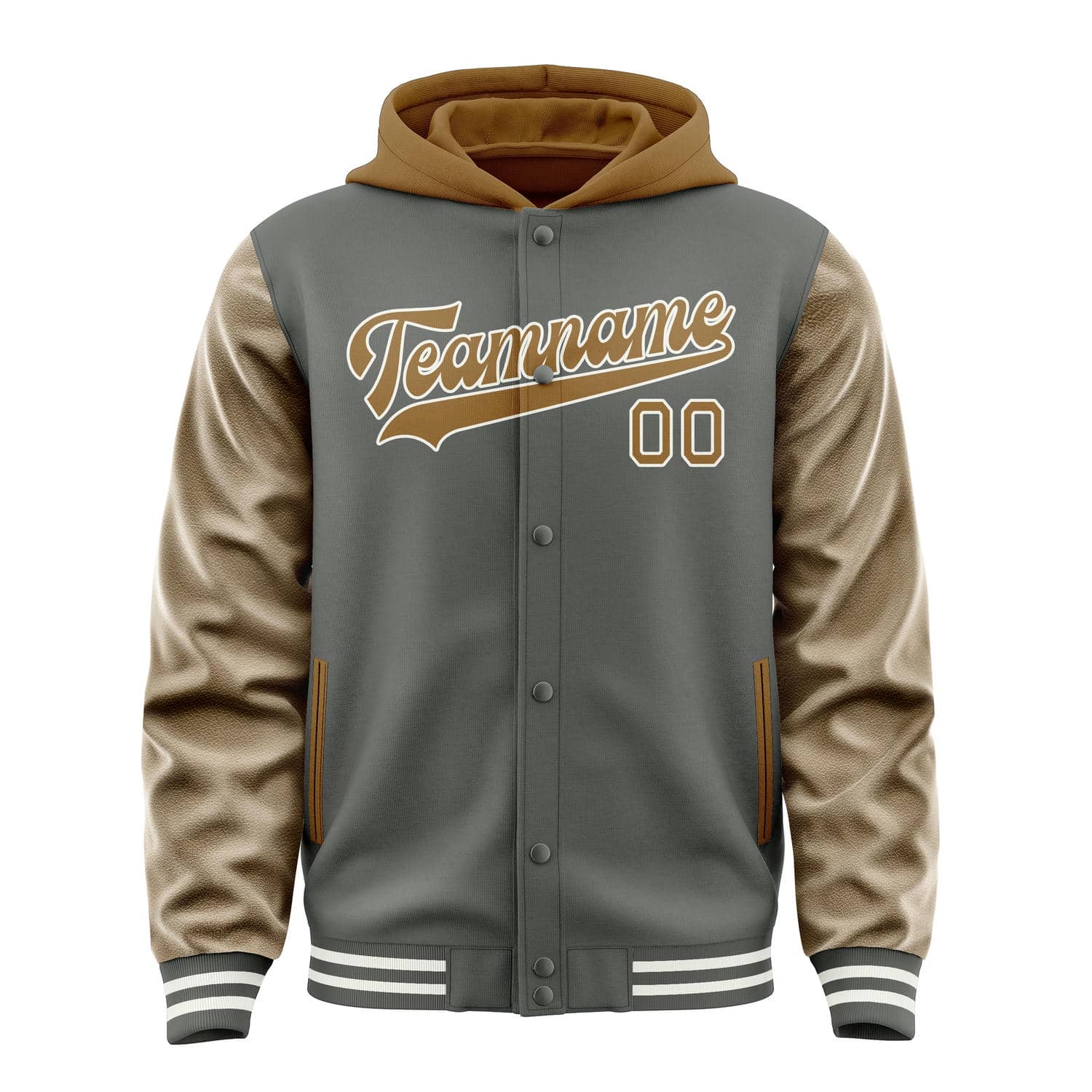 Maßgeschneidertes Dunkelgrau Khaki Jacke