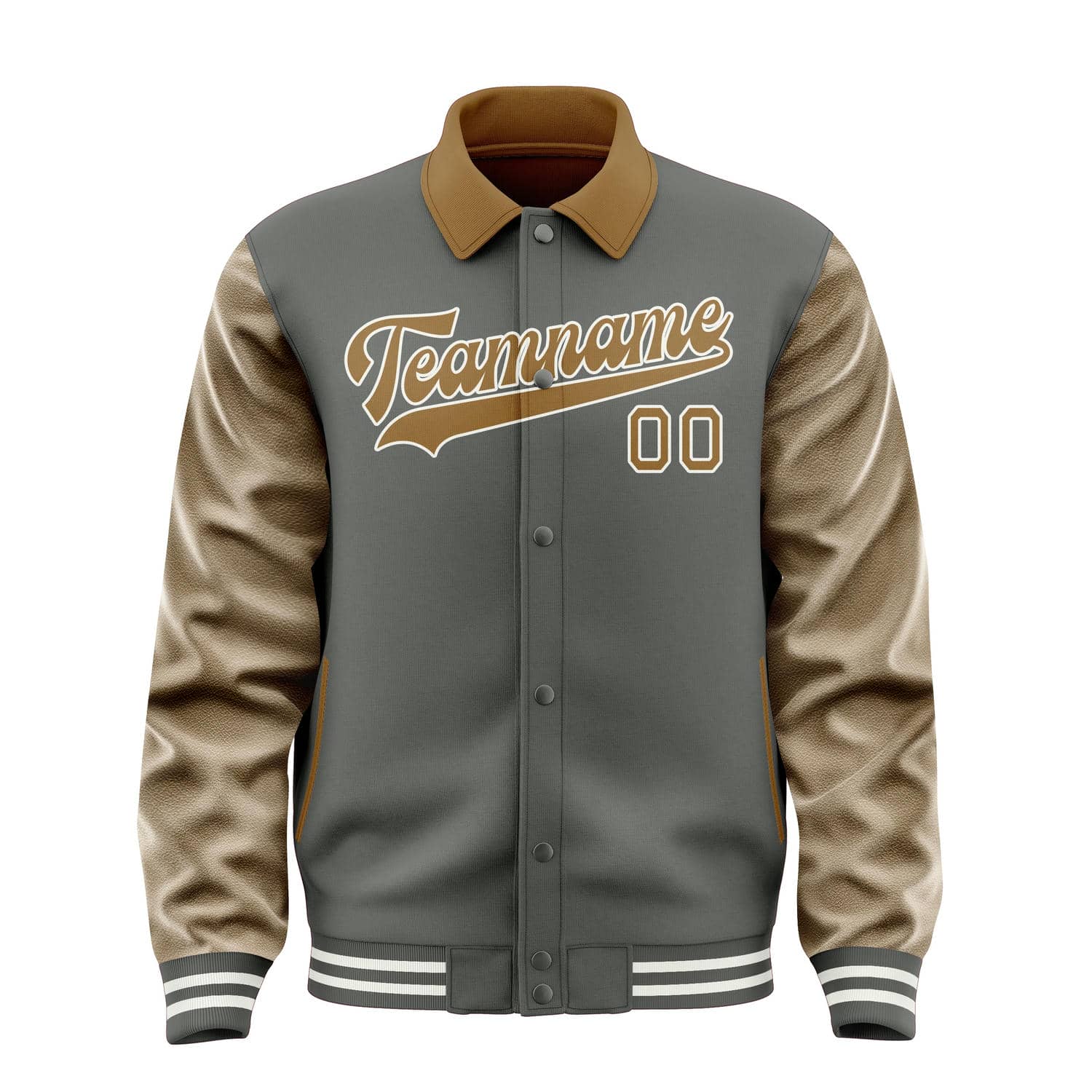 Maßgeschneidertes Dunkelgrau Khaki Jacke