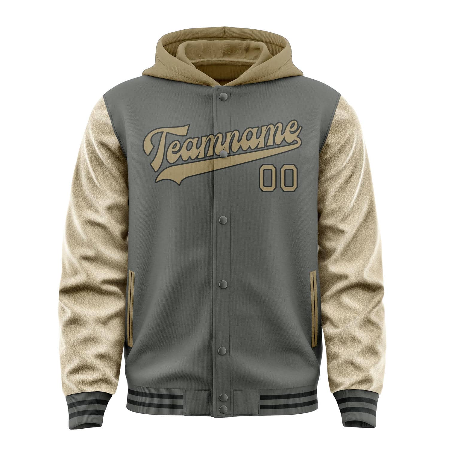 Maßgeschneidertes Dunkelgrau Hellkhaki Jacke