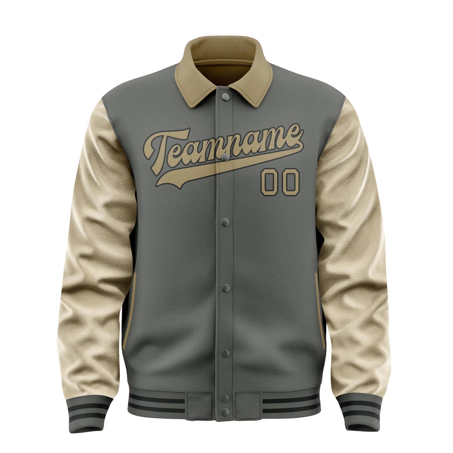 Maßgeschneidertes Dunkelgrau Hellkhaki Jacke