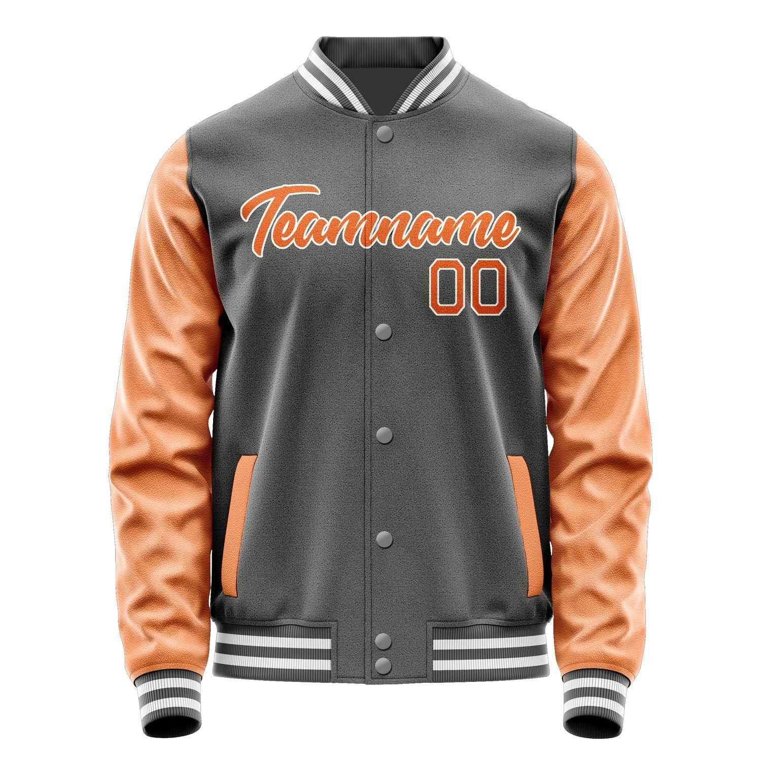Maßgeschneidertes Dunkelgrau Orange Jacke JA2020282018B21828