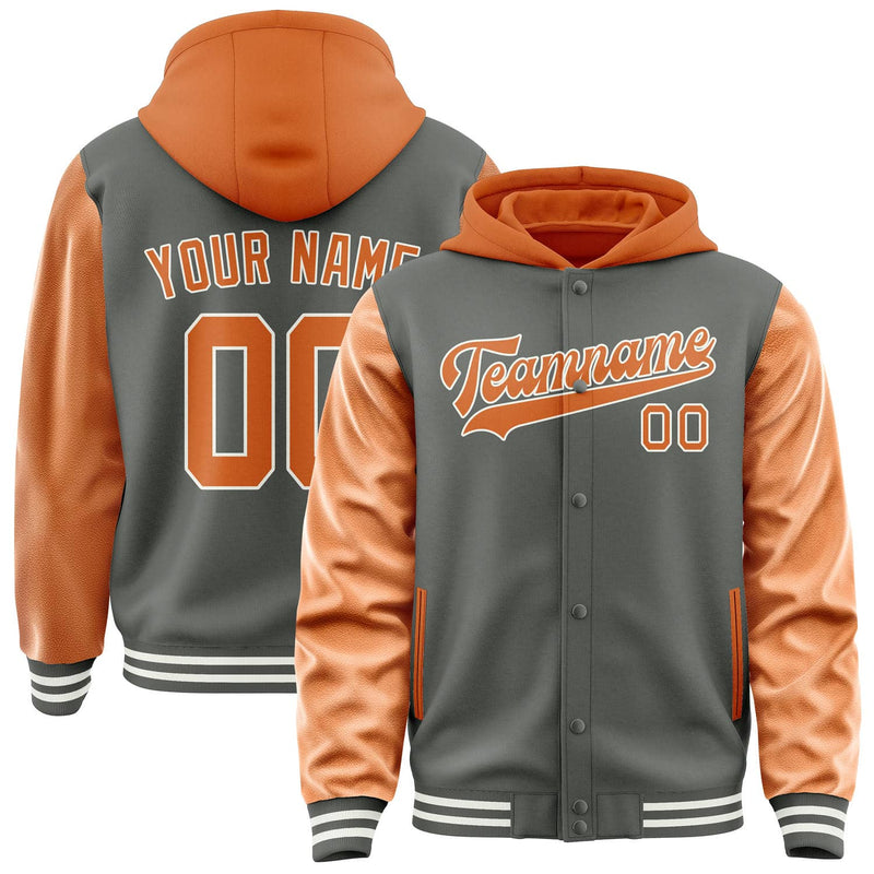 Maßgeschneidertes Dunkelgrau Orange Jacke JA202028201818282818