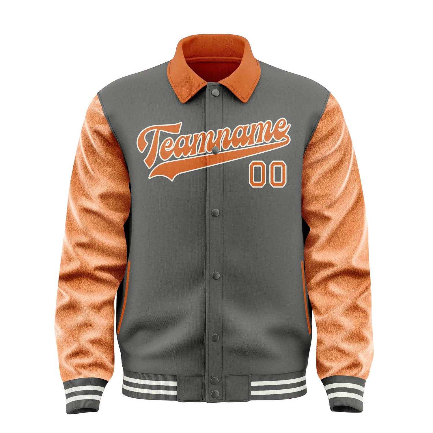 Maßgeschneidertes Dunkelgrau Orange Jacke