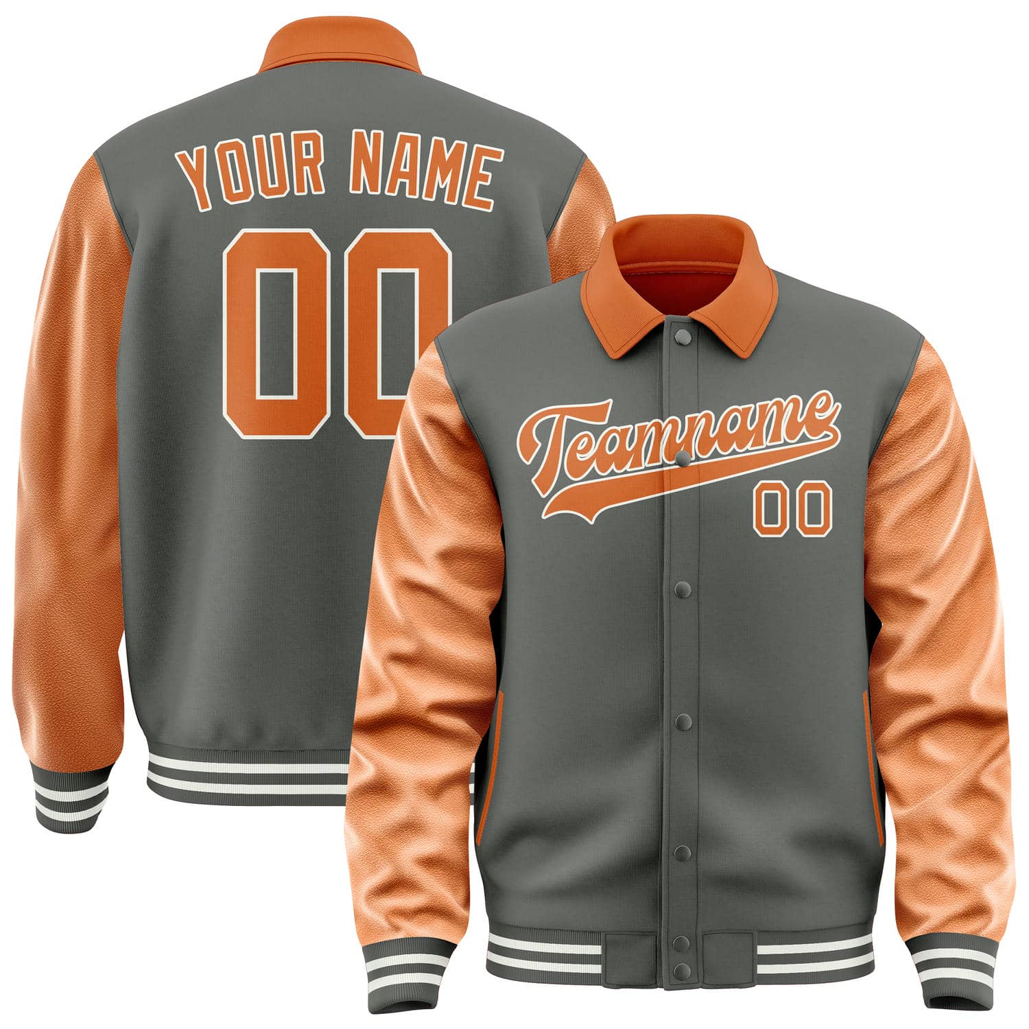 Maßgeschneidertes Dunkelgrau Orange Jacke JA202028201818282818