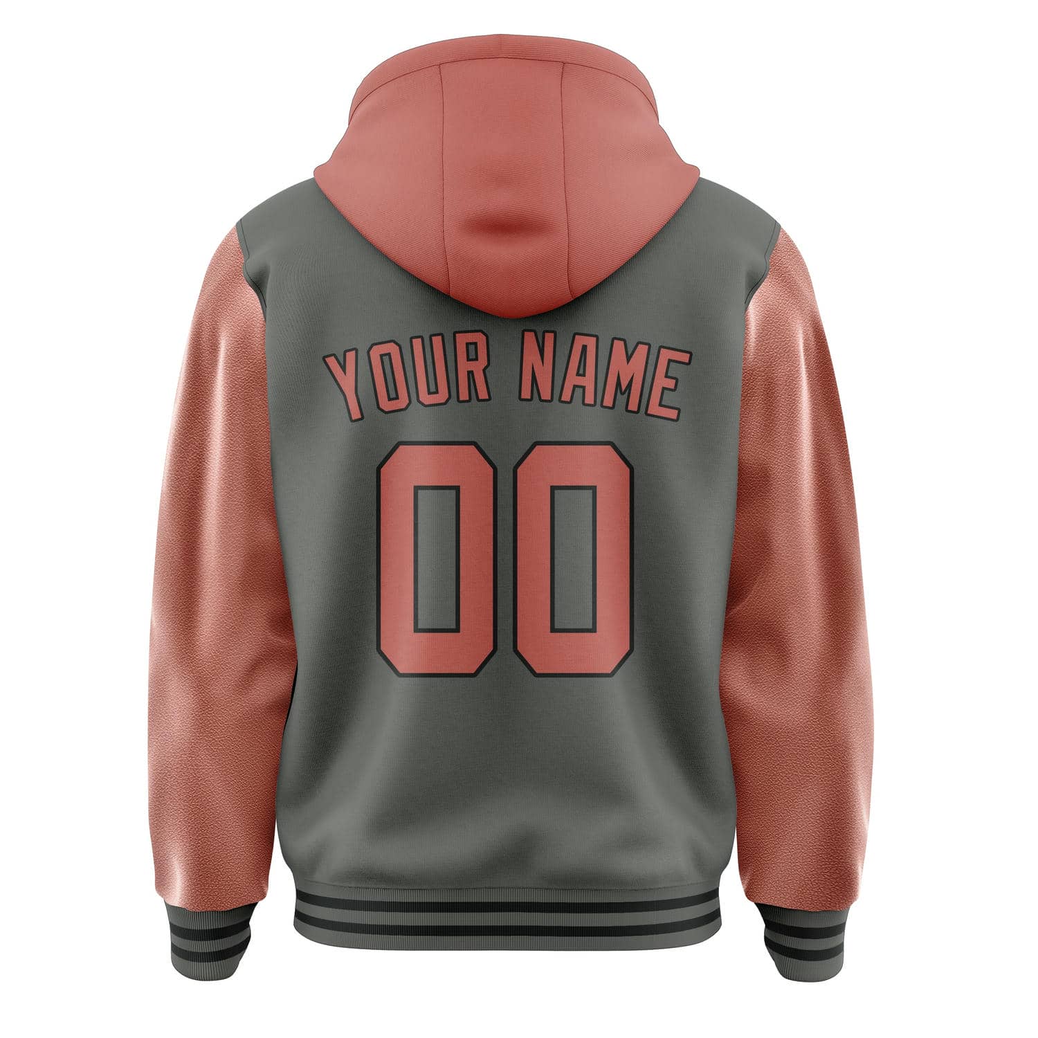 Maßgeschneidertes Dunkelgrau Kupferrose Jacke