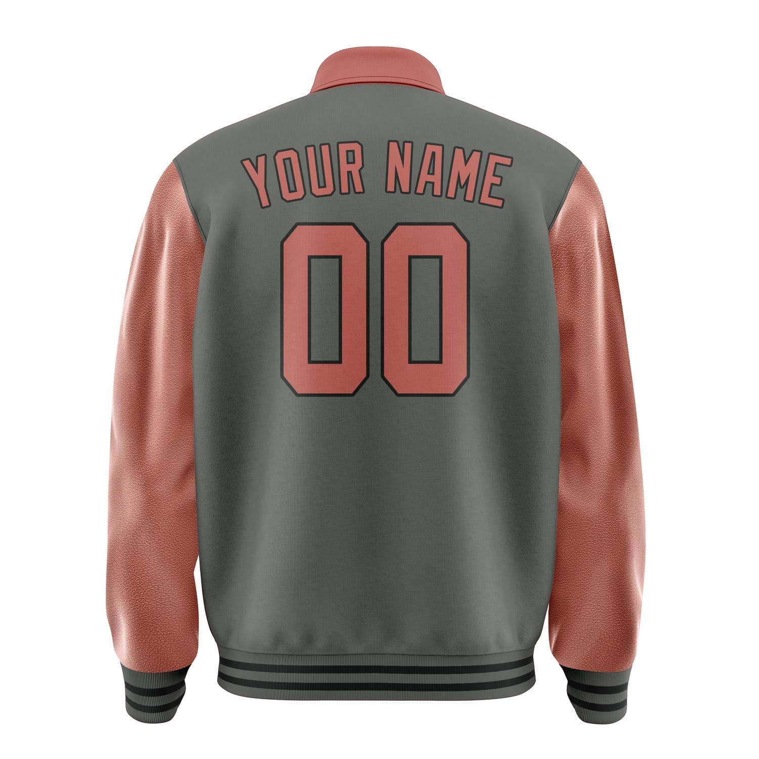 Maßgeschneidertes Dunkelgrau Kupferrose Jacke