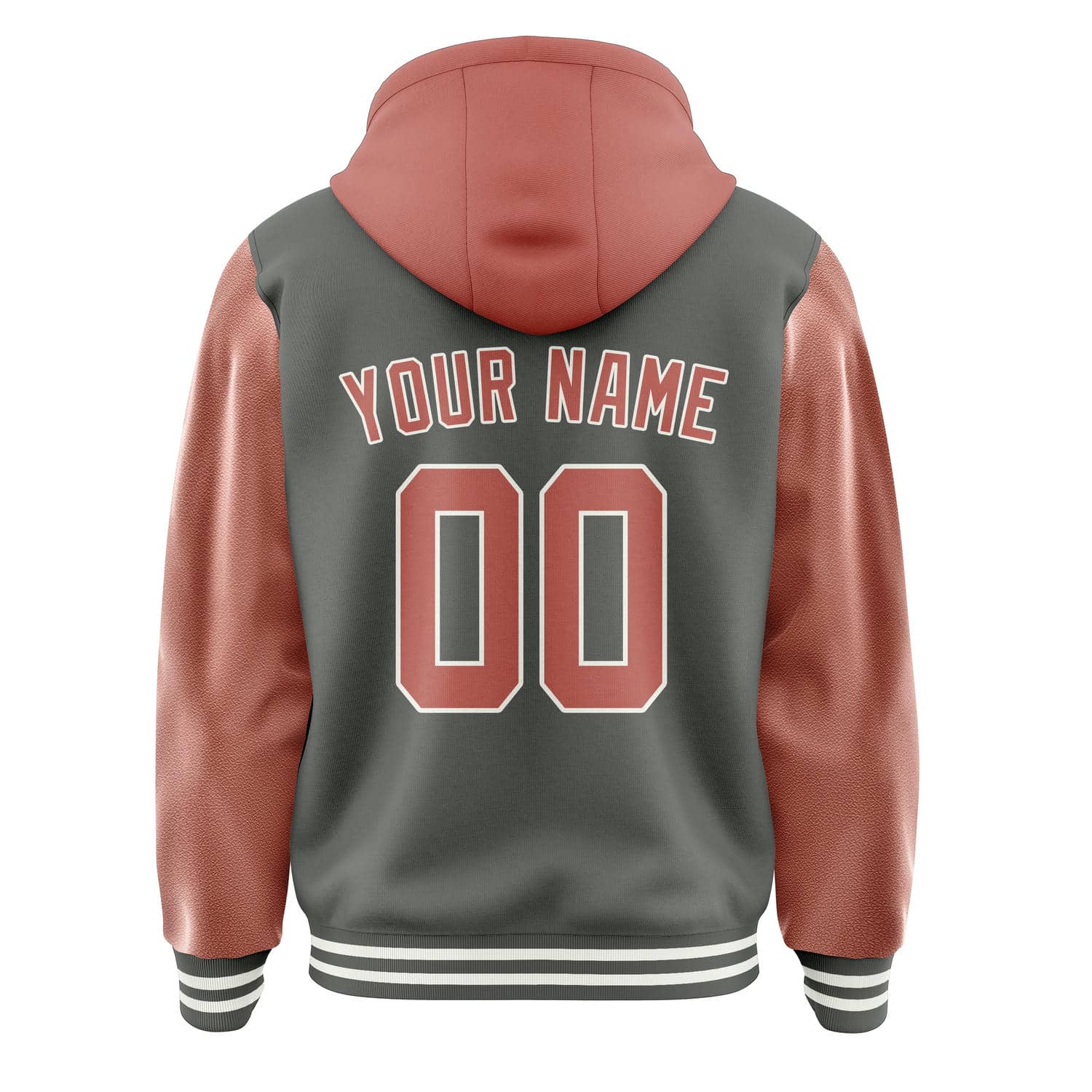 Maßgeschneidertes Dunkelgrau Kupferrose Jacke