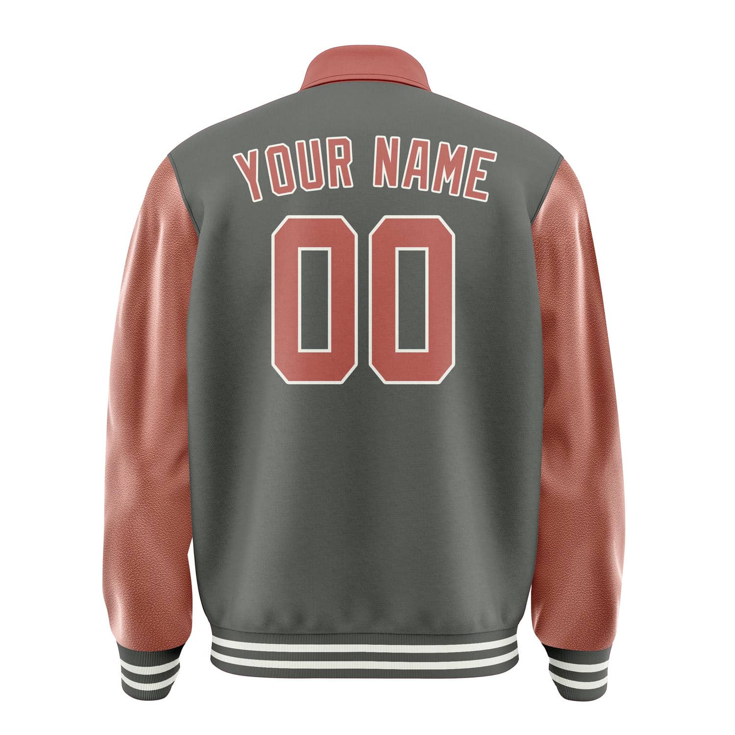 Maßgeschneidertes Dunkelgrau Kupferrose Jacke