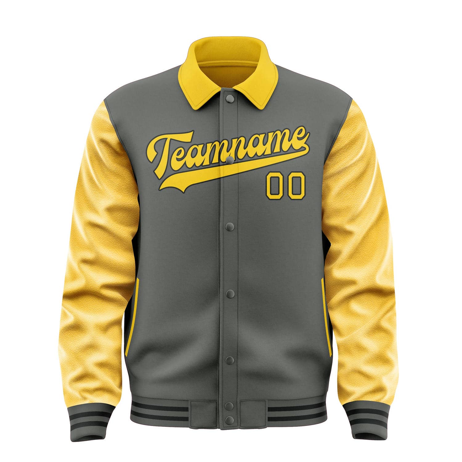 Maßgeschneidertes Dunkelgrau Gold Jacke