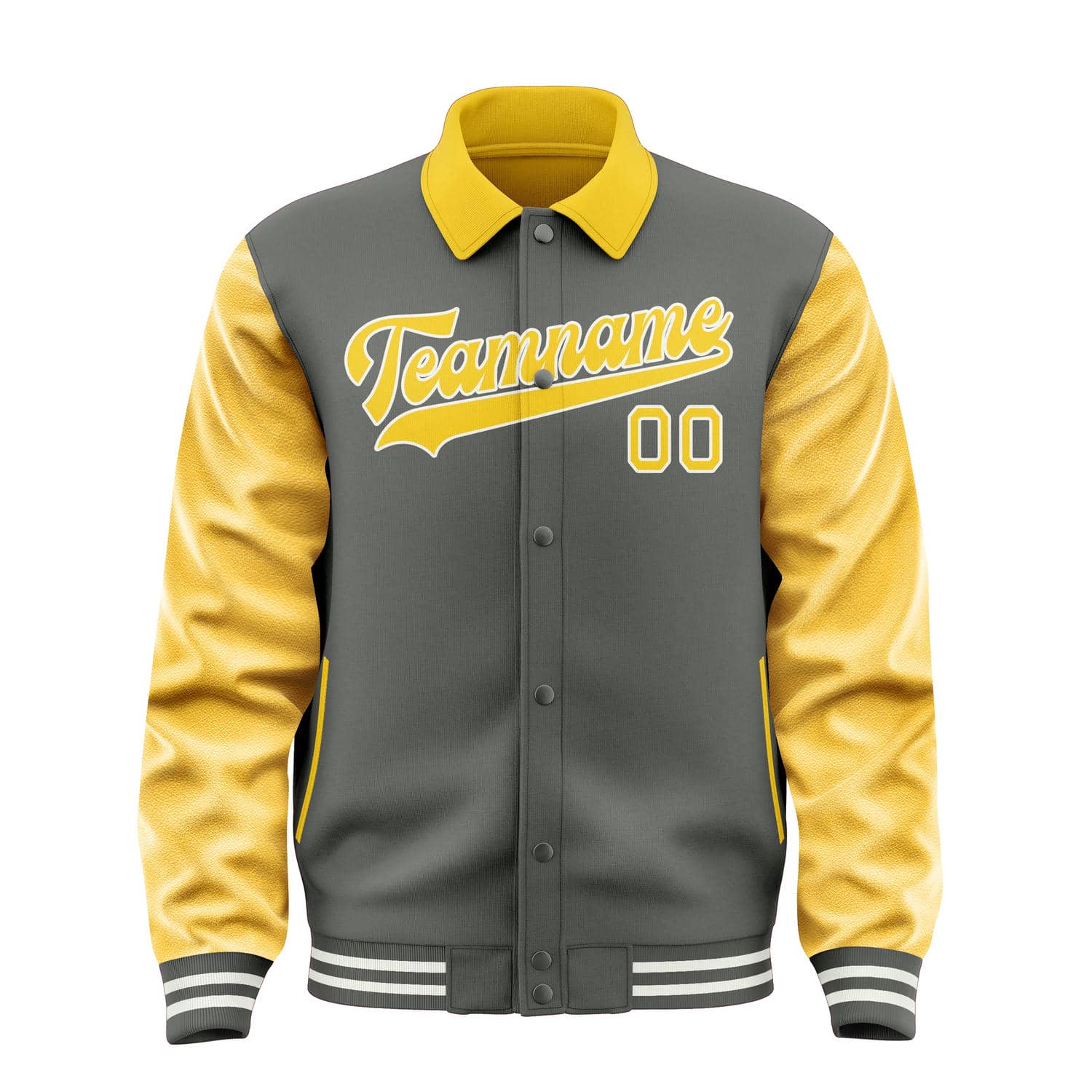 Maßgeschneidertes Dunkelgrau Gold Jacke