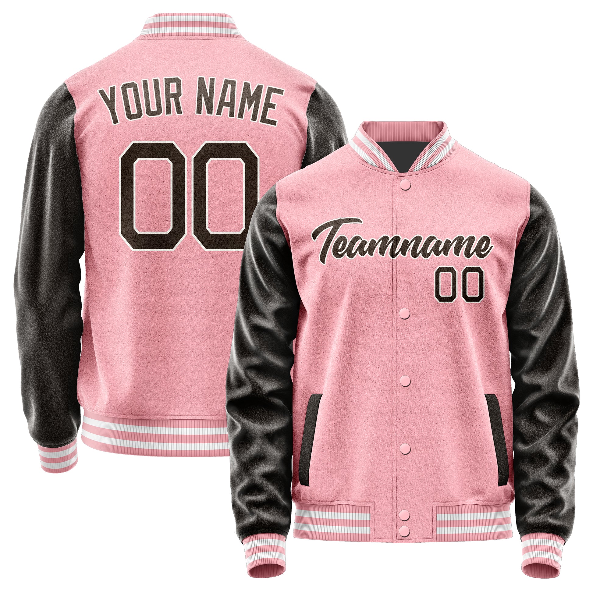 Maßgeschneidertes Rosa Braun Jacke Ja2121012118B21801