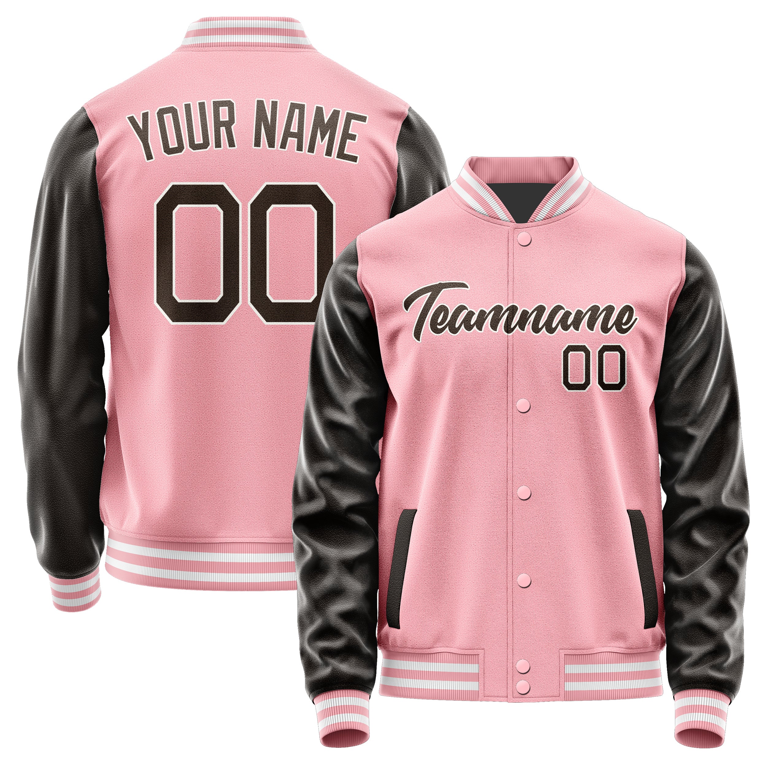 Maßgeschneidertes Rosa Braun Jacke Ja2121012118B21801